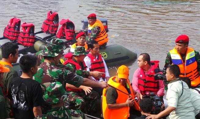 Jokowi: Perlu Kemitraan Terpadu Kelola Banjir di Jakarta